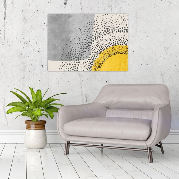 Kép - N⁰3 strand absztrakt festménye (70x50 cm)