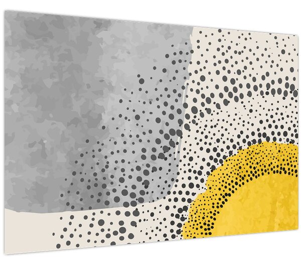 Kép - N⁰3 strand absztrakt festménye (90x60 cm)