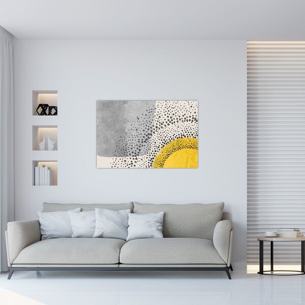 Kép - N⁰3 strand absztrakt festménye (90x60 cm)
