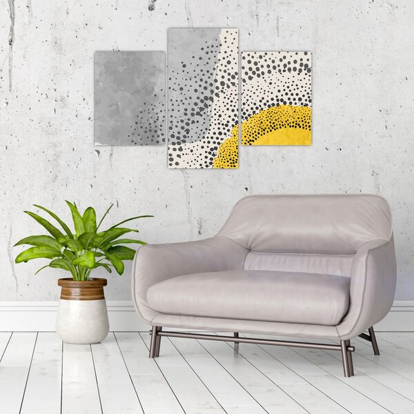 Kép - N⁰3 strand absztrakt festménye (90x60 cm)