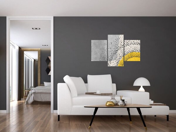 Kép - N⁰3 strand absztrakt festménye (90x60 cm)