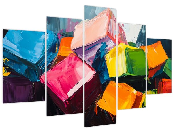 Kép - Színes kockák (150x105 cm)