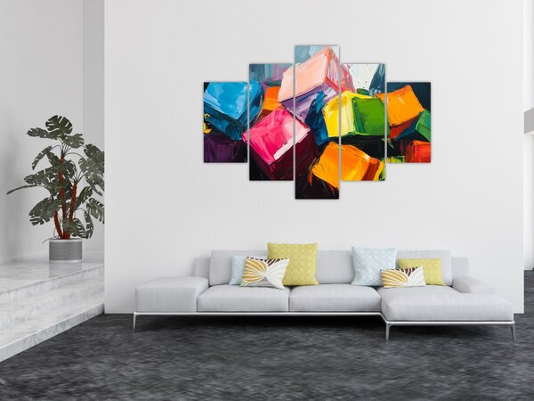 Kép - Színes kockák (150x105 cm)