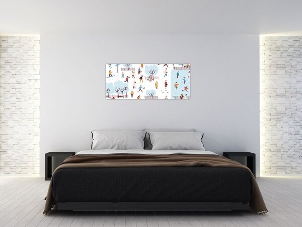 Kép - Boldog telet (120x50 cm)