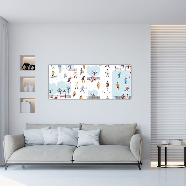 Kép - Boldog telet (120x50 cm)
