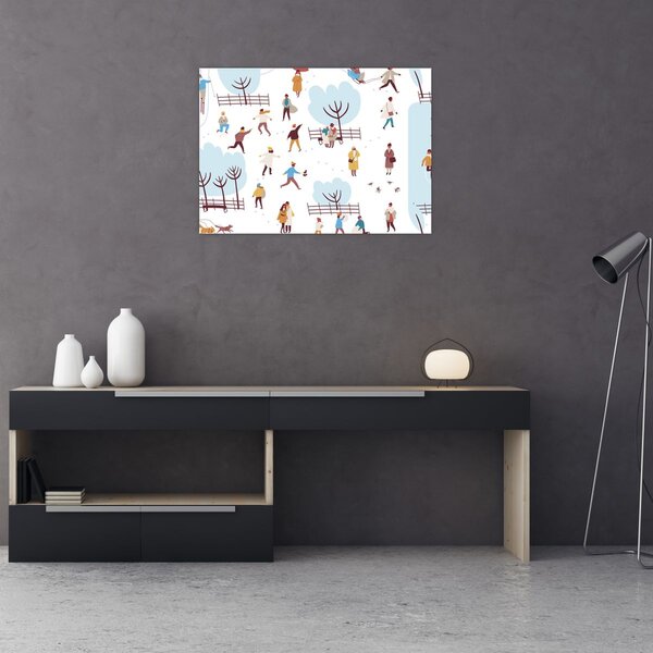 Kép - Boldog telet (70x50 cm)