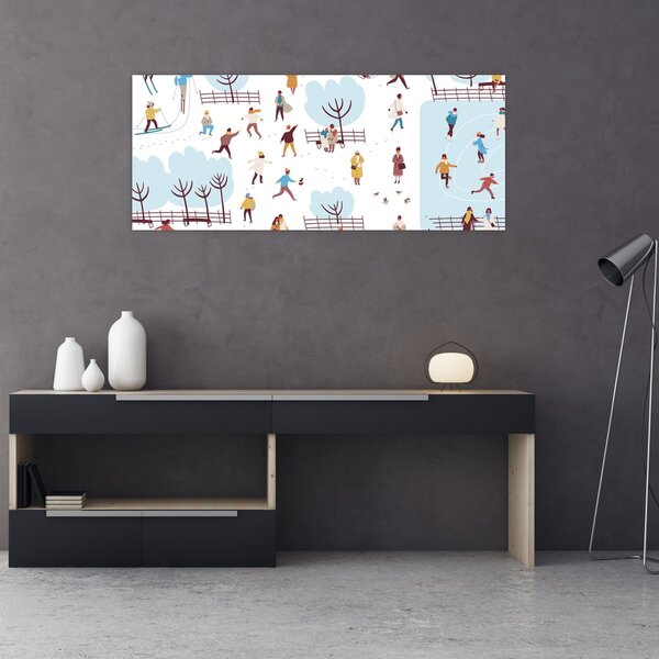 Kép - Boldog telet (120x50 cm)
