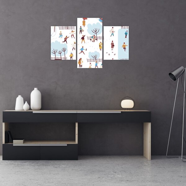 Kép - Boldog telet (90x60 cm)