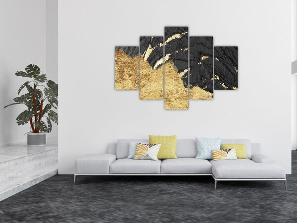 Kép - Arany szerkezet N⁰1 (150x105 cm)
