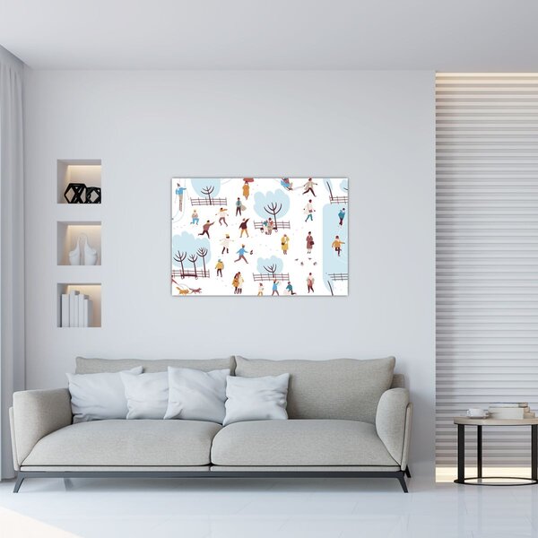 Kép - Boldog telet (90x60 cm)