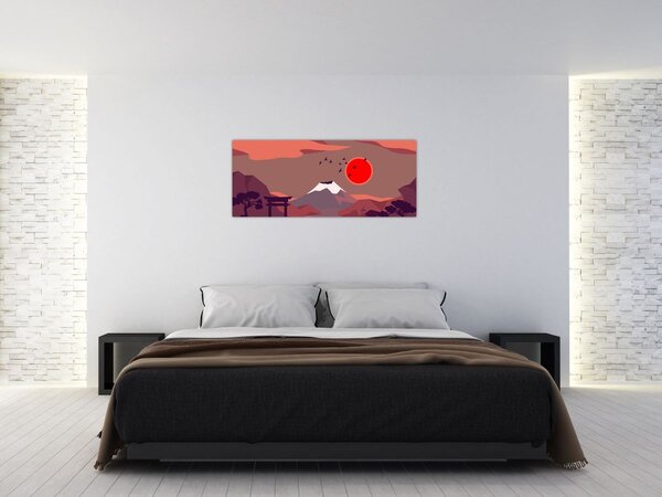 Kép - Fuji hegység (120x50 cm)
