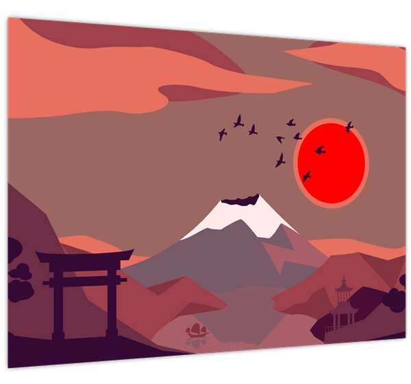 Kép - Fuji hegység (70x50 cm)