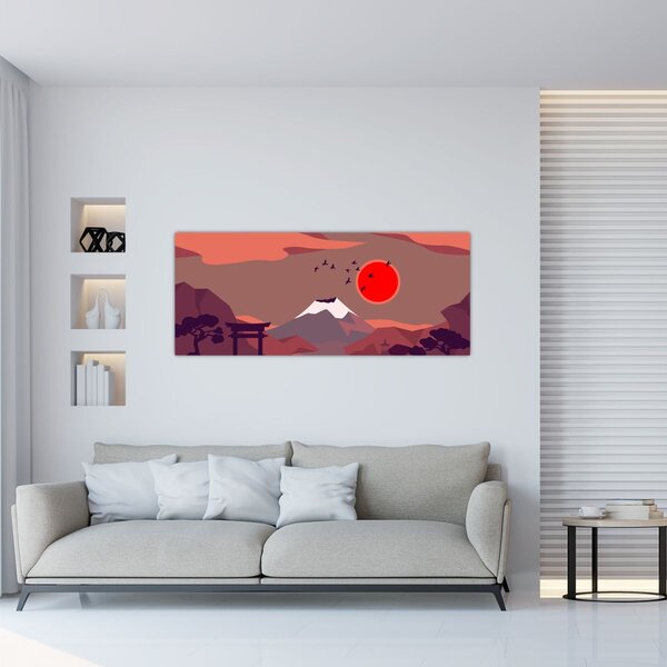 Kép - Fuji hegység (120x50 cm)
