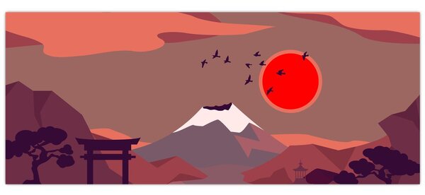 Kép - Fuji hegység (120x50 cm)