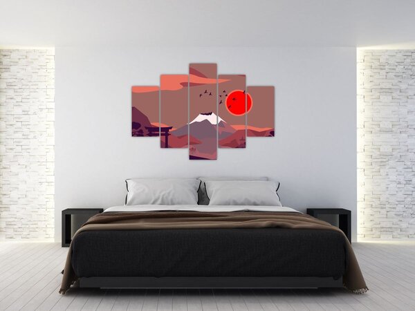 Kép - Fuji hegység (150x105 cm)