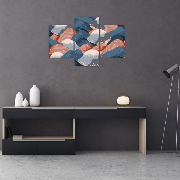 Kép - Japán hullámok (90x60 cm)