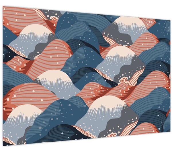 Kép - Japán hullámok (90x60 cm)