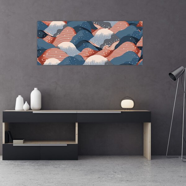 Kép - Japán hullámok (120x50 cm)