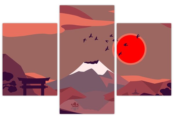 Kép - Fuji hegység (90x60 cm)