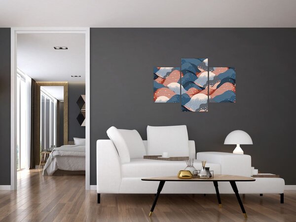 Kép - Japán hullámok (90x60 cm)