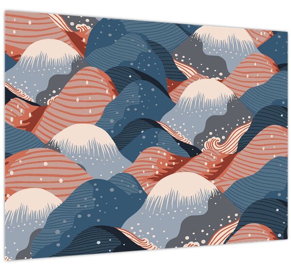 Kép - Japán hullámok (70x50 cm)
