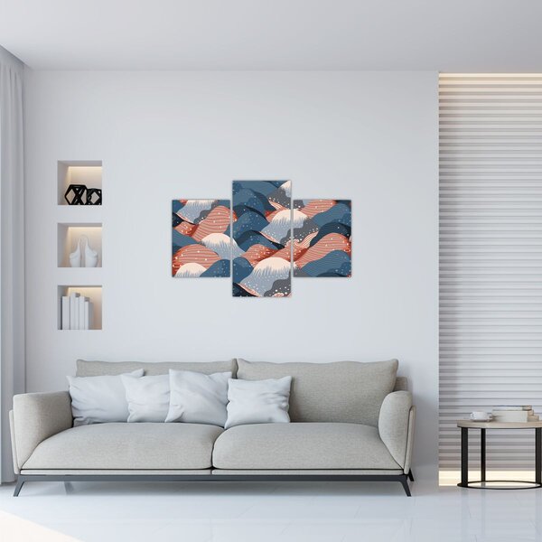 Kép - Japán hullámok (90x60 cm)