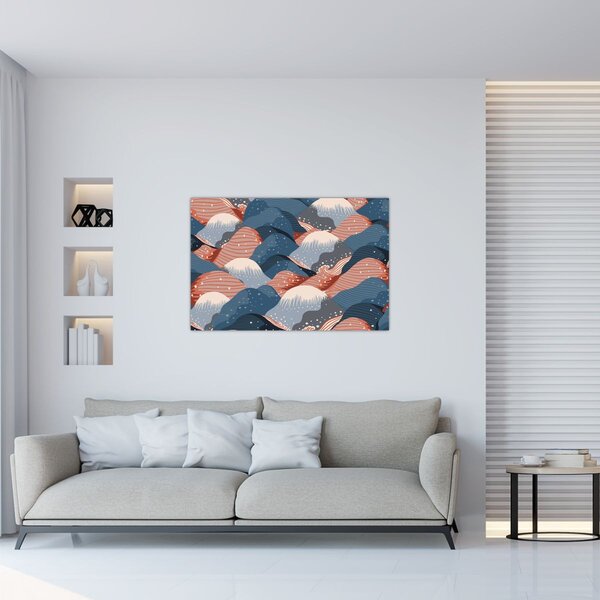 Kép - Japán hullámok (90x60 cm)