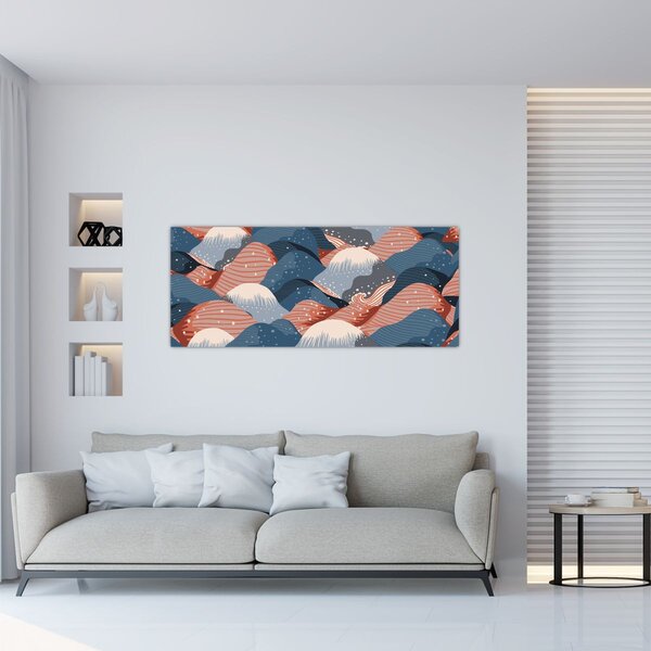 Kép - Japán hullámok (120x50 cm)