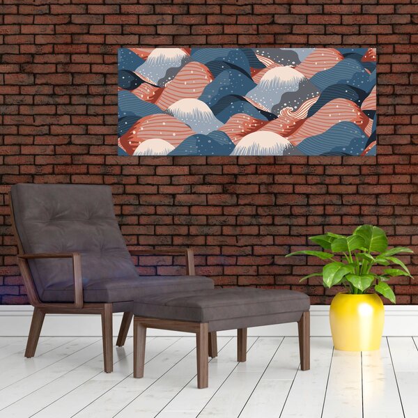 Kép - Japán hullámok (120x50 cm)