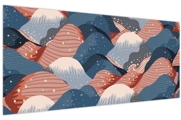 Kép - Japán hullámok (120x50 cm)