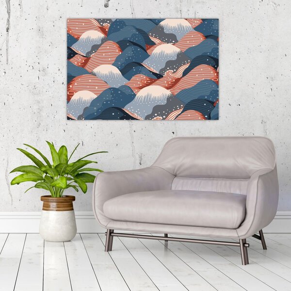 Kép - Japán hullámok (90x60 cm)
