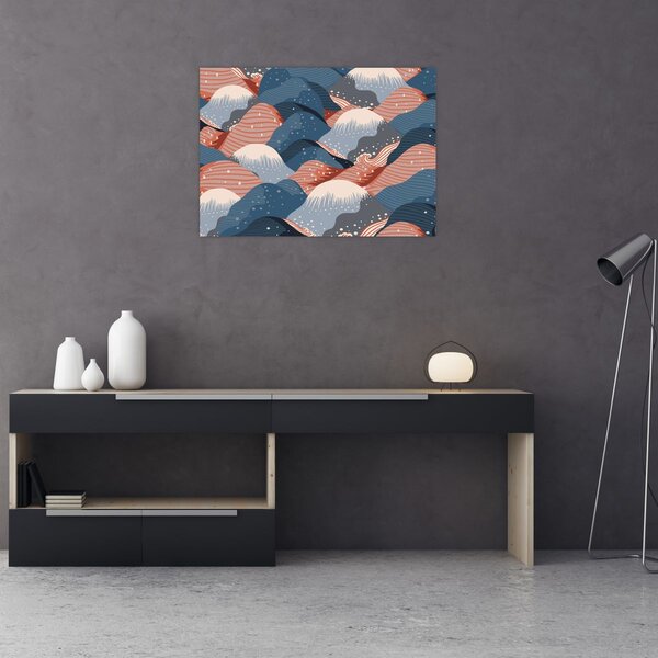 Kép - Japán hullámok (70x50 cm)