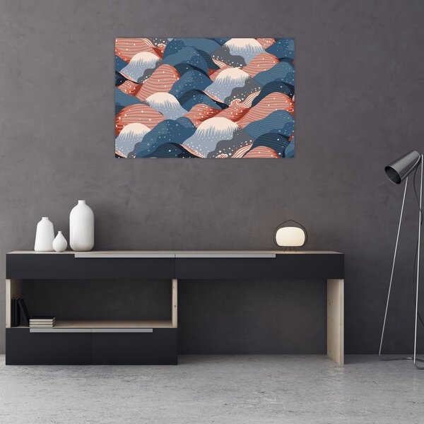 Kép - Japán hullámok (90x60 cm)