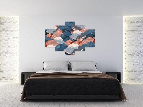 Kép - Japán hullámok (150x105 cm)