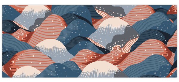 Kép - Japán hullámok (120x50 cm)