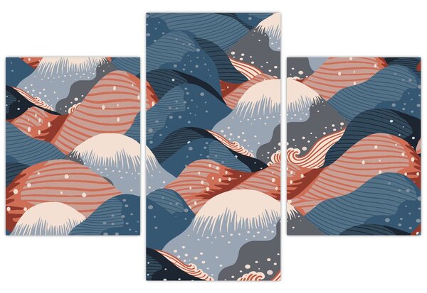 Kép - Japán hullámok (90x60 cm)
