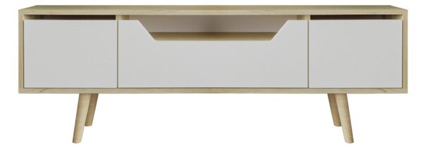 Roma TV-állvány, zafír tölgy-fehér, 150 cm