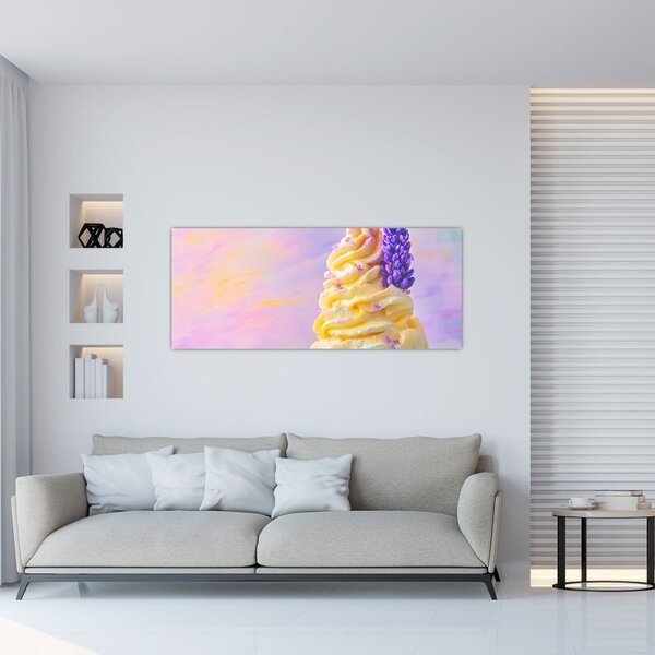Kép - Levendulás fagylalt (120x50 cm)