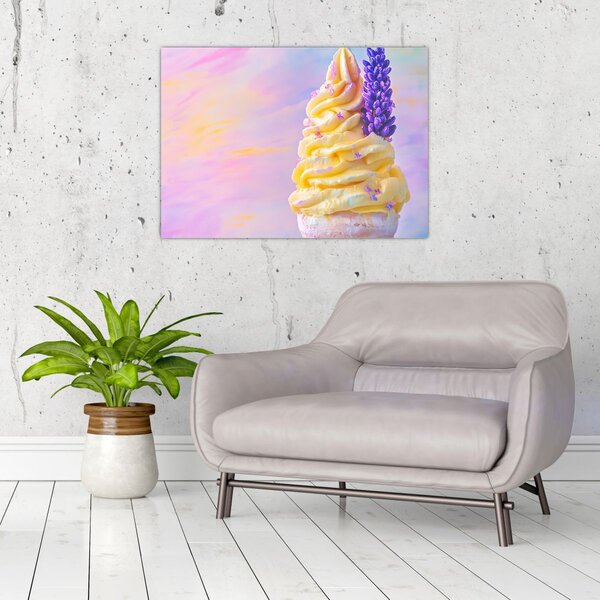 Kép - Levendulás fagylalt (70x50 cm)