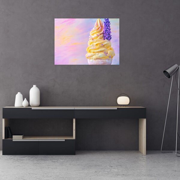Kép - Levendulás fagylalt (70x50 cm)