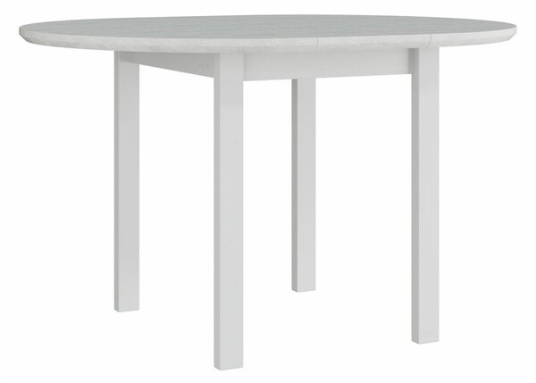 Asztal Victorville 107, 76cm, Fehér, Bükkfa