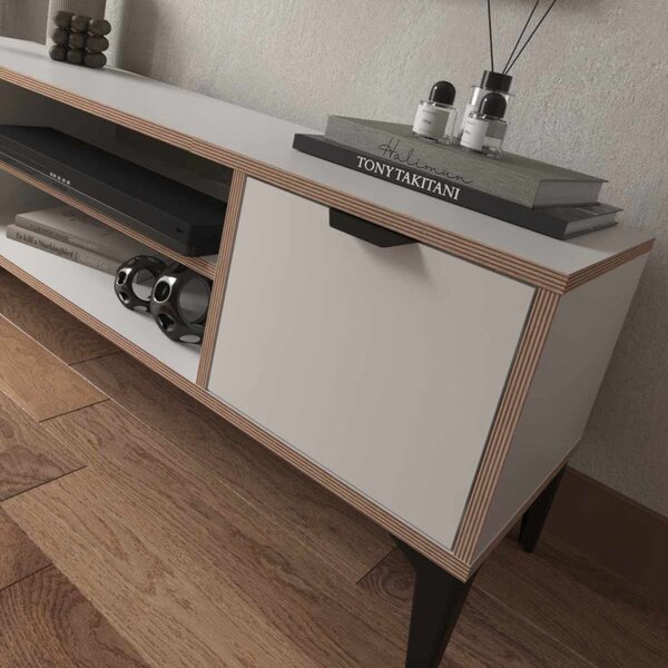 Arden TV-állvány, fehér, 140 cm