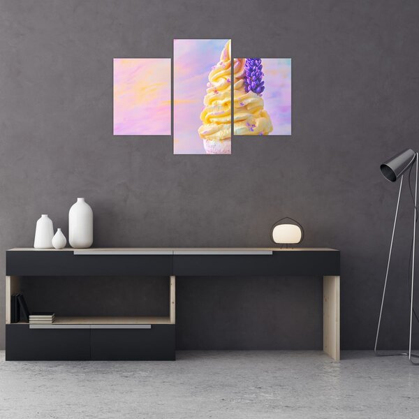 Kép - Levendulás fagylalt (90x60 cm)