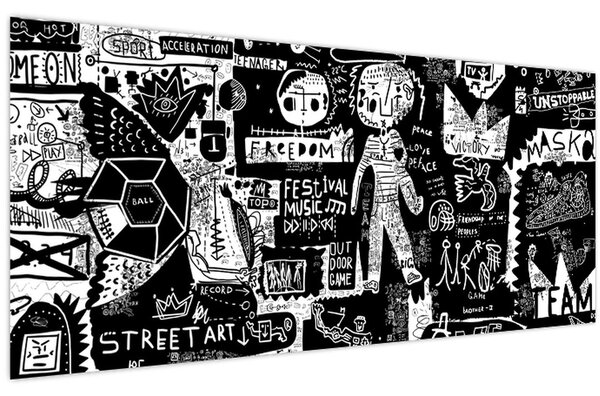 Kép - Graffiti (120x50 cm)