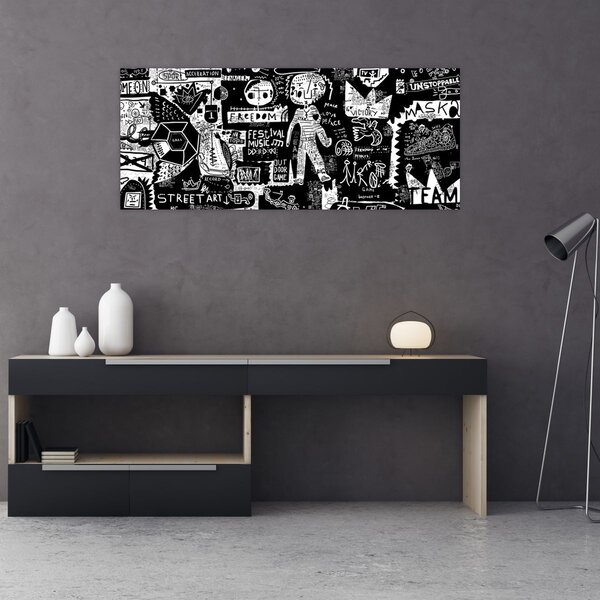 Kép - Graffiti (120x50 cm)