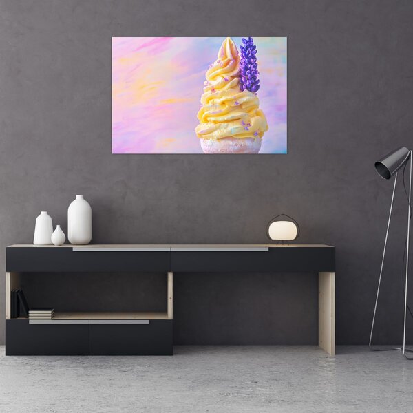 Kép - Levendulás fagylalt (90x60 cm)