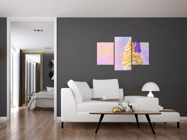 Kép - Levendulás fagylalt (90x60 cm)