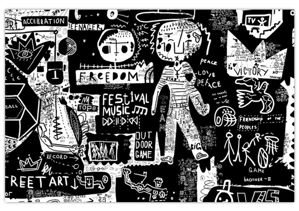Kép - Graffiti (90x60 cm)