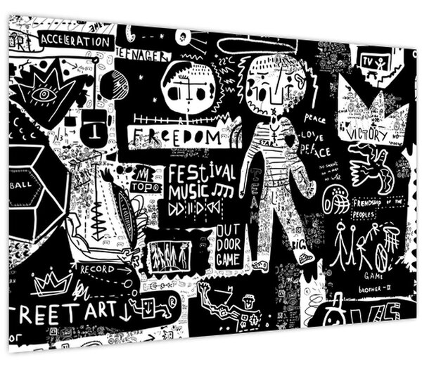 Kép - Graffiti (90x60 cm)