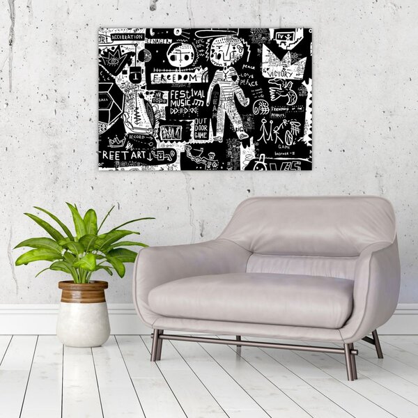 Kép - Graffiti (90x60 cm)